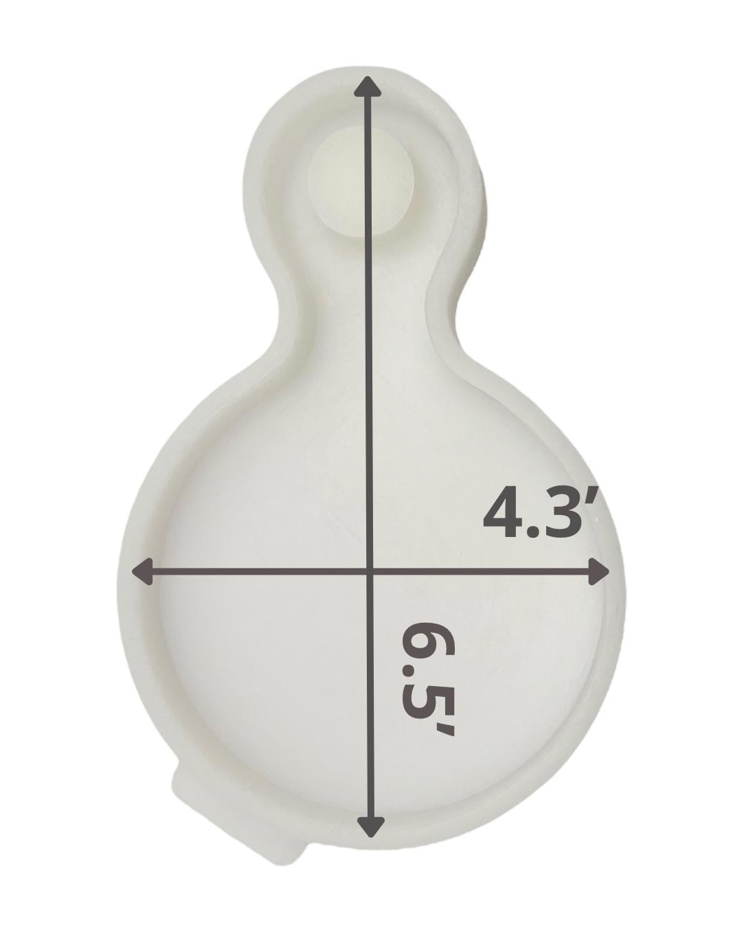 Silicone Mold for Resin / Decorative Cutting Board Shape / DIY Floral Tray Mold / Epoxy Resin Mold for Coaster or Mini Board