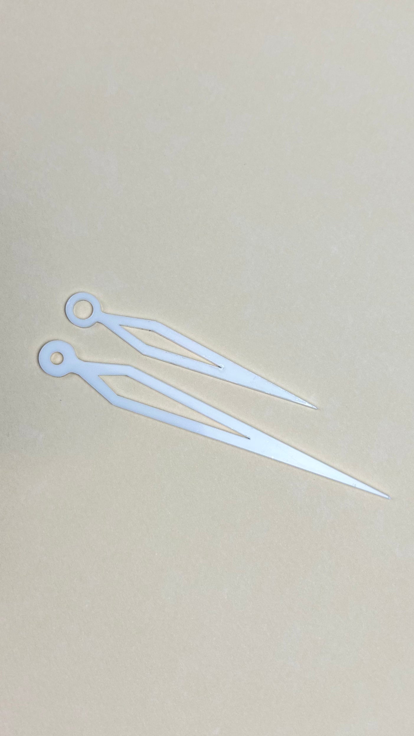 Mirror Acrylic Clock Hands - Modern Replacement Parts for DIY Wall Clock