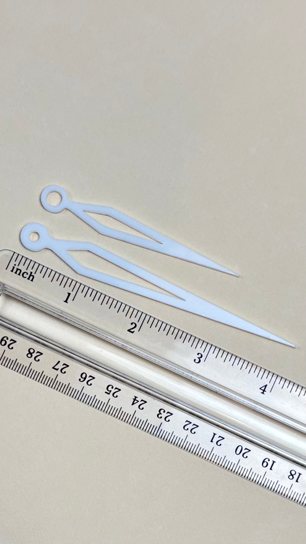 Mirror Acrylic Clock Hands - Modern Replacement Parts for DIY Wall Clock