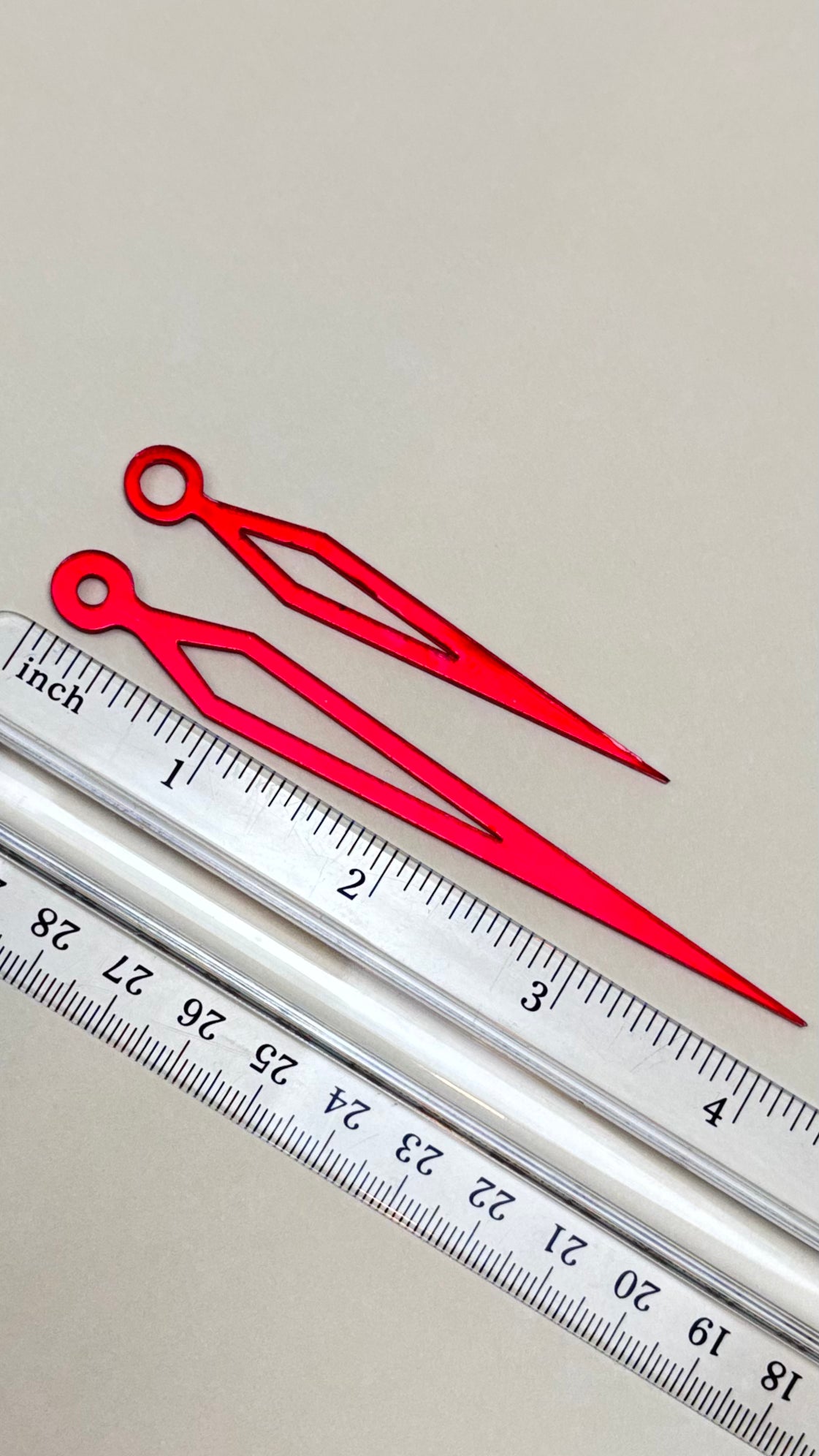 Mirror Acrylic Clock Hands - Modern Replacement Parts for DIY Wall Clock